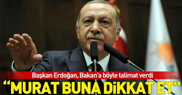 Başkan Erdoğan’dan Çevre ve Şehircilik Bakanı Murat Kurum’a talimat