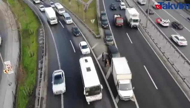 Otoyolu kargo merkezine çevirdiler