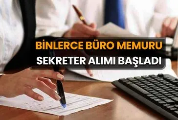 6-31 Mayıs Türkiye genelinde büro memuru ve sekreter alımı başladı! Başvuru şartları İŞKUR’da duyuruldu!