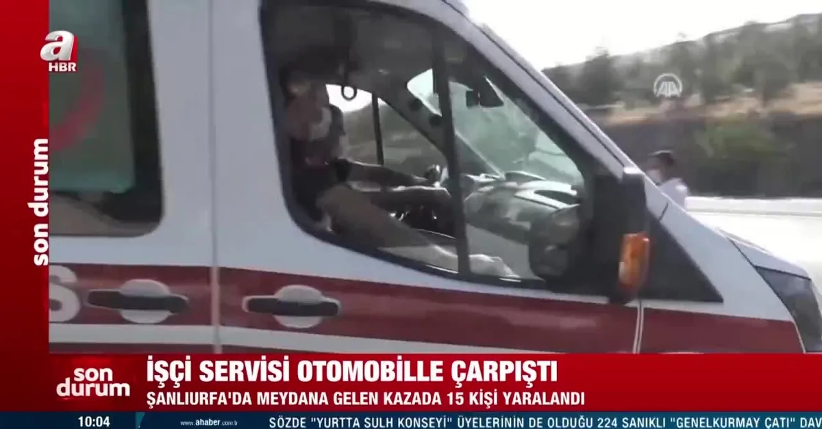 Son dakika: Şanlıurfa'da işçi servisi ile otomobil çarpıştı: 15 yaralı