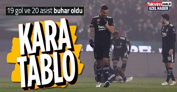 Beşiktaş’ta kara tablo! 19 gol ve 20 asist adeta buhar oldu