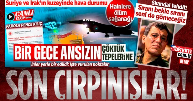 Köşeye sıkışan elebaşı Mazlum Kobani'nin son çırpınışları! Türkiye'yi tehdit etmeye yeltendi