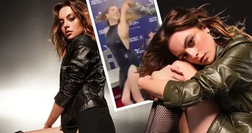 Melis Sezenin dansı olay! O anları görenler videoya kilitlendi derin yırtmacıyla sosyal medya yıkıldı: Frikik verecek diye aklım çıktı