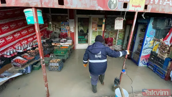 İstanbul Başakşehir'de İSKİ deposundan su taştı! İki ev ve bir markette hasar... - 7