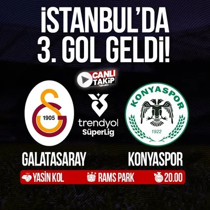 Galatasaray - Konyaspor Süper Lig maçı | CANLI
