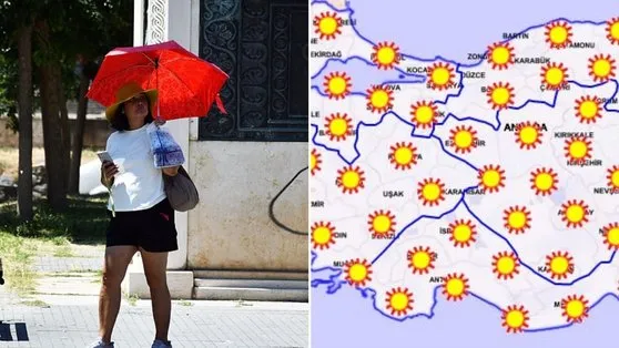 Güneş yakacak! Meteoroloji sıcak hava dalgası için uyardı: 43 dereceye kadar çıkıyor! İstanbul, Aydın, Edirne...