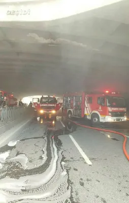 Bisikletçiler çarşısında korkutan yangın!