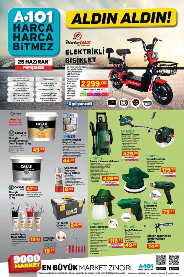 A101'de bu hafta elektronik ürünler Toshiba televizyon ve elektrikli bisiklet... 25 Haziran Perşembe A101 aktüel ürünler kataloğu!-15