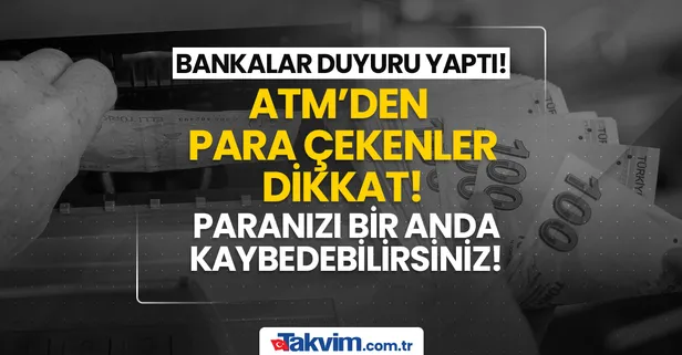 ATM'den para çekenler için gizli tehlike ortaya çıktı! Şifrenizi tuşlarken sakın bunu yapmayın!