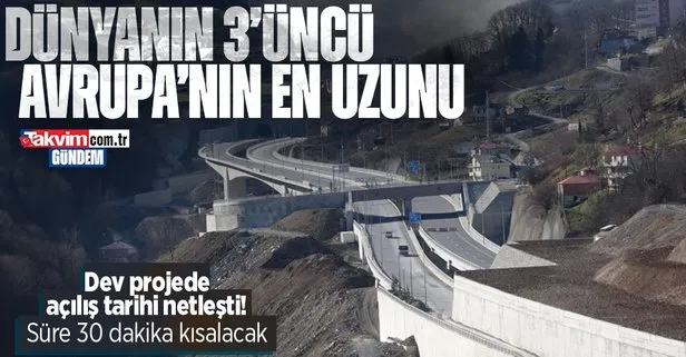 Dünyanın üçüncü Avrupa’nın en uzunu olacak! Yeni Zigana Tüneli’nde sona doğru: Açılış tarihi belli oldu