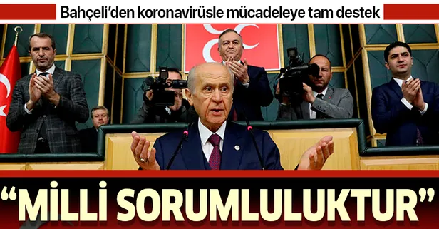 Son dakika: MHP Lideri Devlet Bahçeli: Devlet-millet dayanışmasına destek vermek milli sorumluluktur