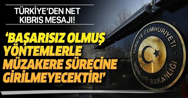 Dışişleri Bakanlığı'ndan Kıbrıs meselesi ile ilgili açıklama!