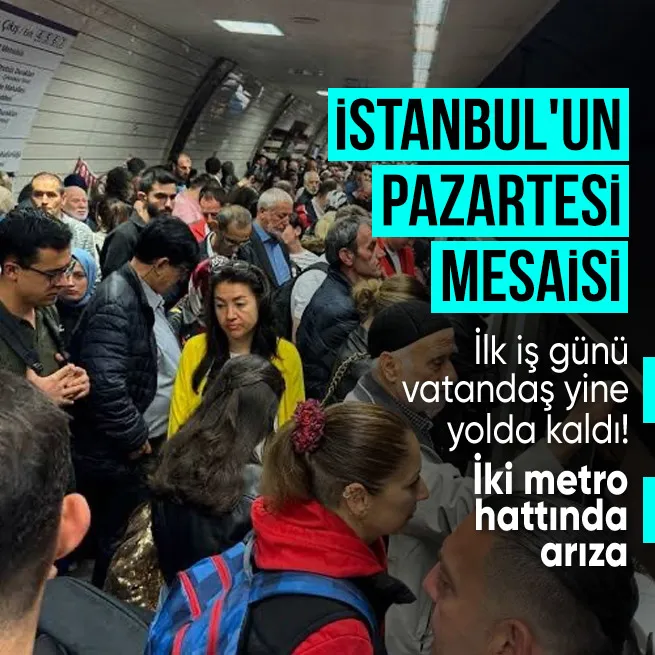 İstanbulda metro arızası! Vatandaşlar ilk iş gününde yolda kaldı! M3 Bakırköy-Kayaşehir ve M9 Ataköy-Olimpiyat Metro hattında arıza