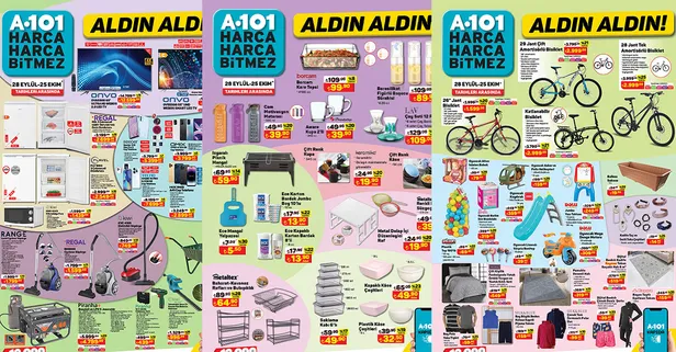 A101'e yetişin! 1.000 TL bile değil! Hafta sonu geldi süpürge, yağlık, blender seti, derin dondurucu, genç odası indirime girdi
