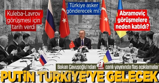 Bakan Çavuşoğlu’ndan A Haber canlı yayınında flaş açıklamalar