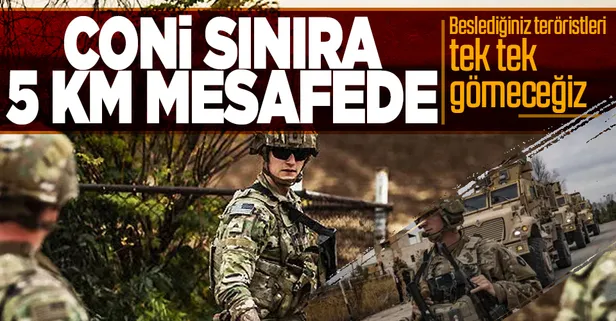 ABD ordusu Türkiye sınırına 5 kilometre mesafede görüntülendi