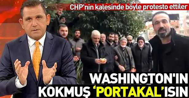 CHP'nin kalesi İzmir'de Fatih Portakal protestosu!
