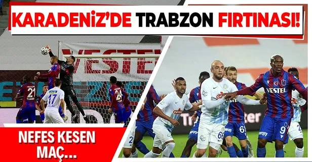 Karadeniz’de Trabzon fırtınası! MS: Trabzonspor 2-1 Çaykur Rizespor
