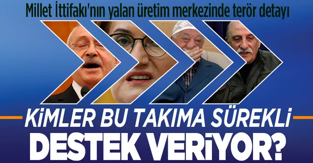 CHP liderliğindeki Millet İttifakı'nın yalan üretim merkezi! FETÖ ve PKK da sisteme ortak...