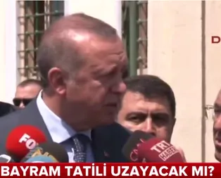 Erdoğan’dan 10 gün tatil sinyali