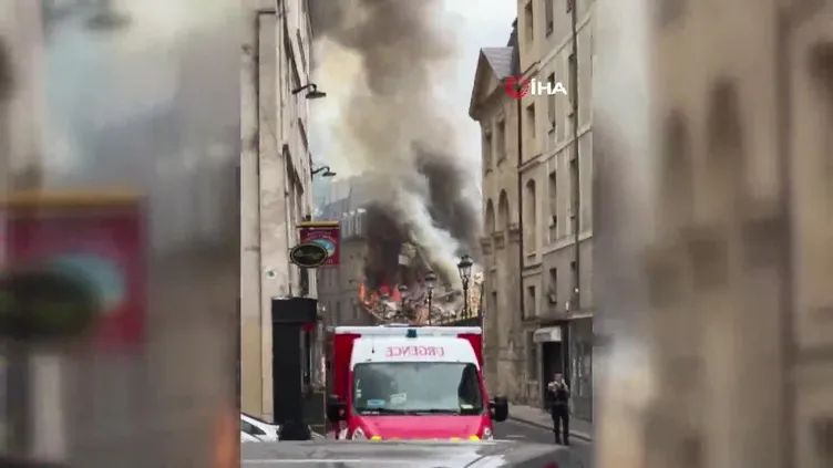 Son Dakika Paris'te patlama! Olay yerine çok sayıda itfaiye ve ambulans sevk edildi