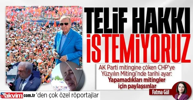 Takvim.com.tr ’Yüzyılın Mitingi’nde! AK Partili Osman Nuri Kabaktepe ve Özlem Zengin’den çok özel açıklamalar
