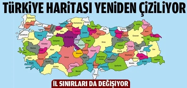 Türkiye haritasına AB ayarı