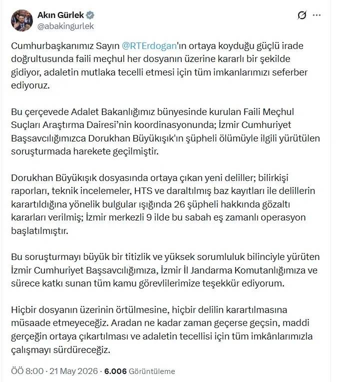1779343055067.jpeg Karartılan Dorukhan Büyükışık cinayetinde 8 yıl sonra dev operasyon: 26 gözaltı | 3 firari | Patronlar ve polis amirleri listede-8
