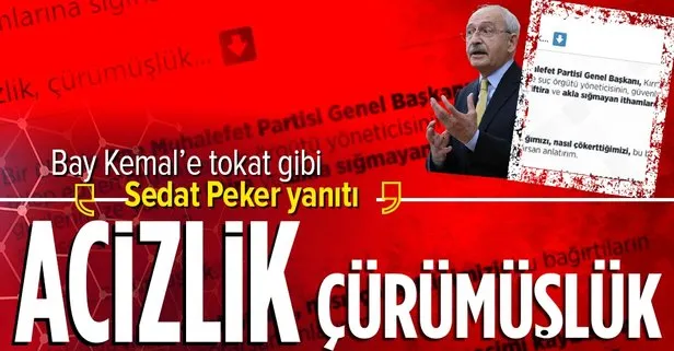 İçişleri Bakanı Süleyman Soylu’dan Kemal Kılıçdaroğlu’na tokat gibi ’Sedat Peker’ yanıtı!