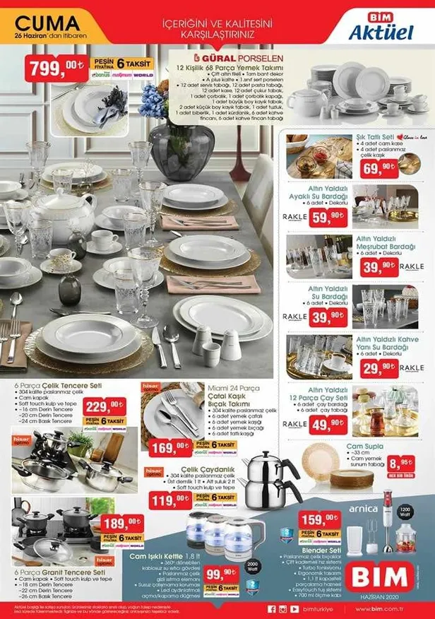 BİM'de bu hafta yemek takımı, tekstil ve elektronik ürünler ön planda... 23-26 Haziran BİM Salı ve Cuma aktüel kataloğu ürünleri nelerdir?-4
