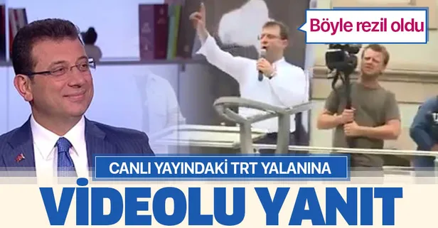 İmamoğlu'nun canlı yayındaki TRT yalanına videolu cevap!