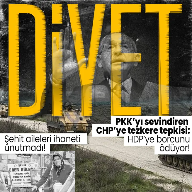 Şehit ailelerinden Irak ve Suriye tezkeresine hayır diyen CHPye tepki: HDPye diyetini ödüyor