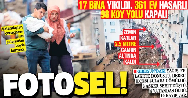 Giresun'daki sel felaketinde 6 kişi hayatını kaybetti: Kayıp 10 kişiyi arama çalışmaları sürüyor