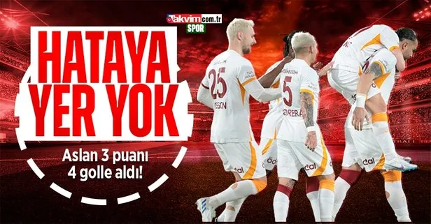 Galatasaray deplasmanda Alanyaspor’u 4-1 mağlup etti