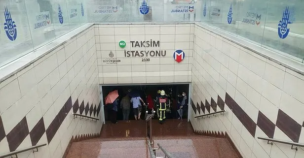 Taksim metrosunda intihar girişimi! Bir anda önüne atladı