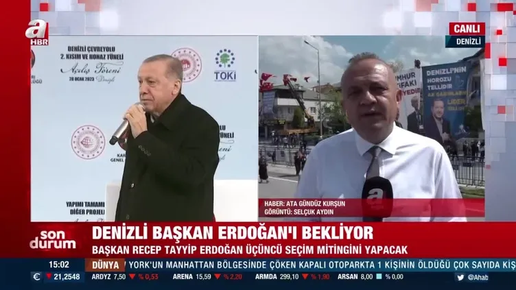 Denizli Başkan Erdoğan'ı bekliyor!