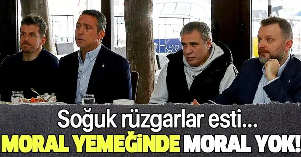 Moral yemeğinde moral yok
