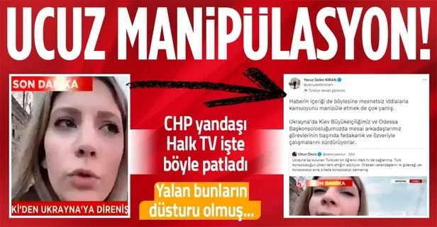 CHP’nin kanalı Halk TV’de ucuz manipülasyon! Dışişleri’nden yalanlama geldi