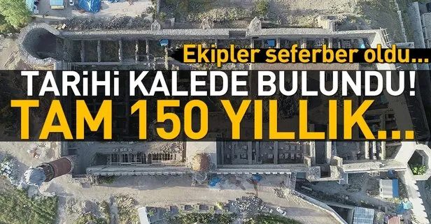 Tarihi Erzurum Kalesi’nde 150 yıllık 3 fünye bulundu
