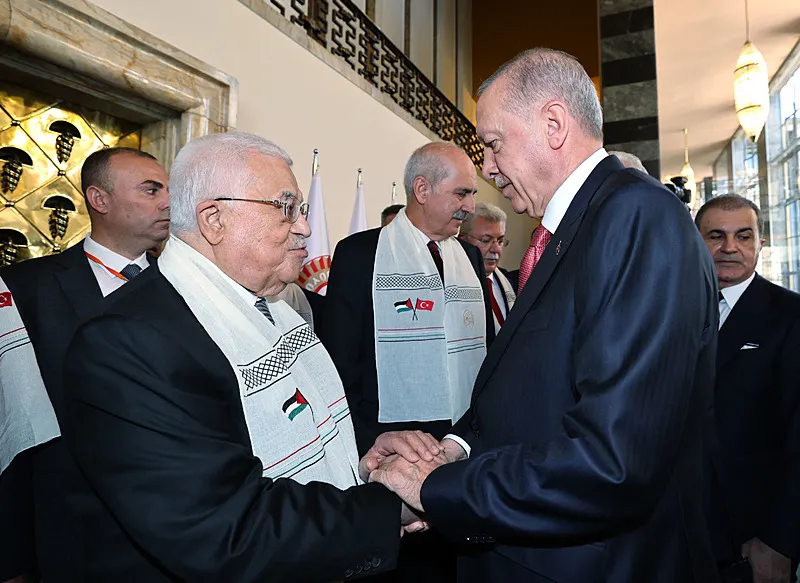 Başkan Erdoğan ve Abbas TBMM'de bir araya geldi. 