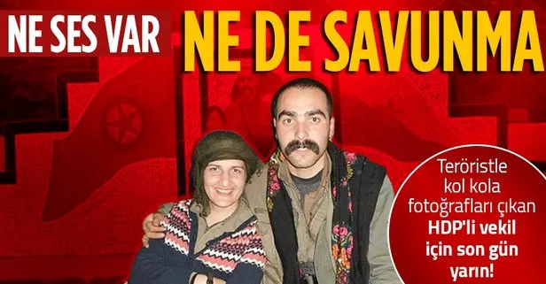 PKK’lı teröristle fotoğrafları çıkan HDP’li Semra Güzel için son gün yarın