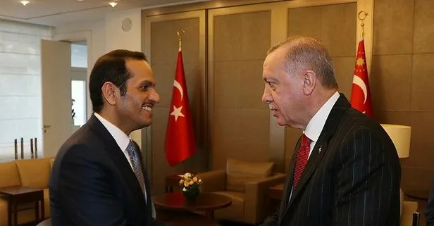 Erdoğan’ın, Katar Başbakan Yardımcısı ve Dışişleri Bakanı Sani’yi kabulü başladı