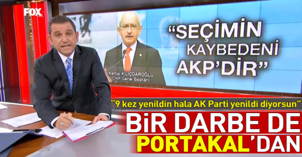 Kılıçdaroğluna bir darbe de Fatih Portakaldan