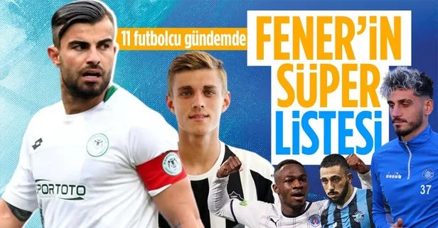 Fenerbahçe’nin gözü Süper Lig’de! Sarı-Lacivertliler 11 futbolcuyu gündeme aldı