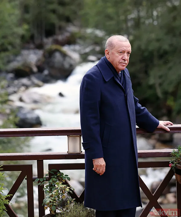 Başkan Erdoğan baba ocağında: Önce komşularla sohbet sonra Ayder Yaylası - 14