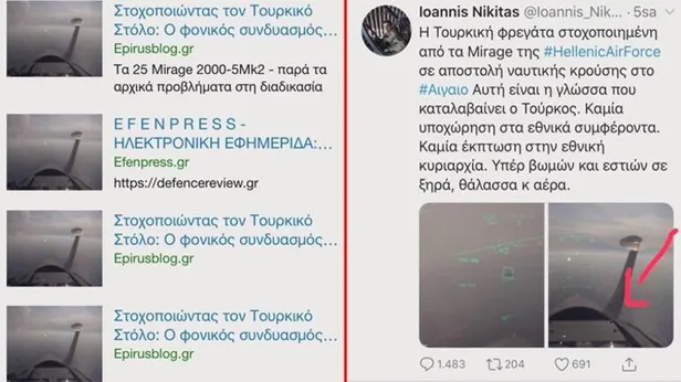 ‘Yunan pilot Türk savaş gemisine kilitlendi’ iddiası yalan çıktı!-2