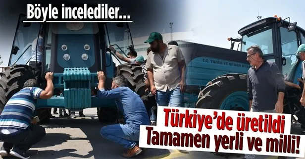 Türkiye’de üretilen yerli ve milli elektrikli traktörlere yoğun ilgi! Her yanını incelediler