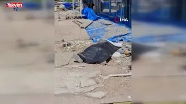 İnşaat iskelesi çöktü: 2 ölü 1 yaralı
