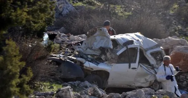 Katliam gibi kaza: Dağ yolunda takla atan cipteki 5 kişi öldü
