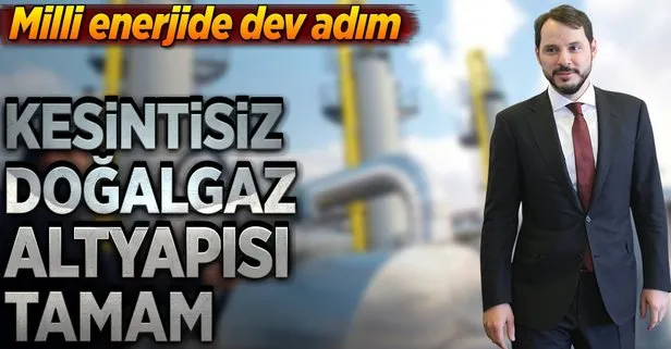 Kesintisiz doğalgaz altyapısı tamam